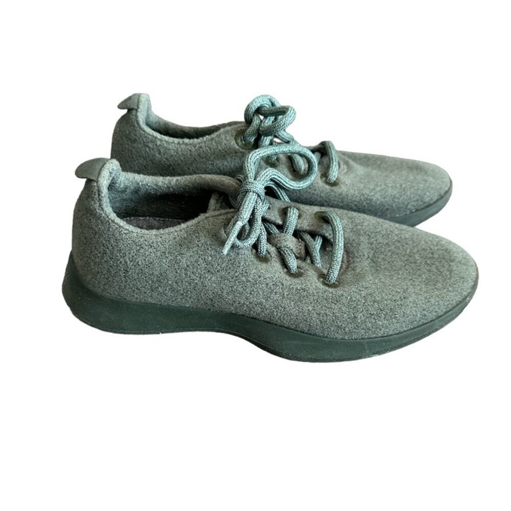 Allbirds Merino Wool Runners Tuke Matcha Green Lace Up Activewear Shoes Size 6‎